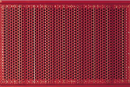 Corrugated sheet, perforated Ø 6 mm (aeration 45% surface)